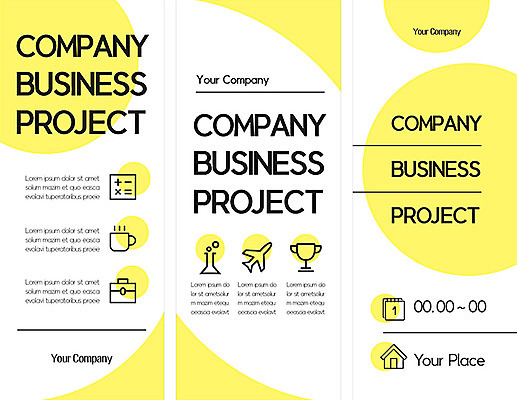 템플릿 배너 배너템플릿 세로배너 비즈니스 사람없음 노란색 현수막 원형 배너세트 AI파일 도형 컬러 세로 세트 파일형식 벡터