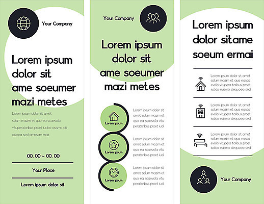 템플릿 배너 배너템플릿 세로배너 사람없음 연두색 현수막 원형 배너세트 AI파일 도형 세로 초록색 세트 파일형식 벡터