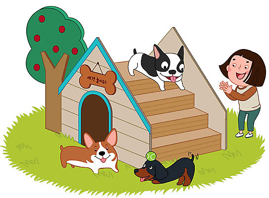 동물 여자 반려견 일러스트 세마리 한명 사람 성인 일상 반려동물 강아지 놀이터 연습 즐거움 반려 성인여자한명만 애견훈련소 국내일러스트 AI파일 1 감정 놀이 3 라이프 개 여자한명만 성인여자만 파일형식 벡터 애견훈련