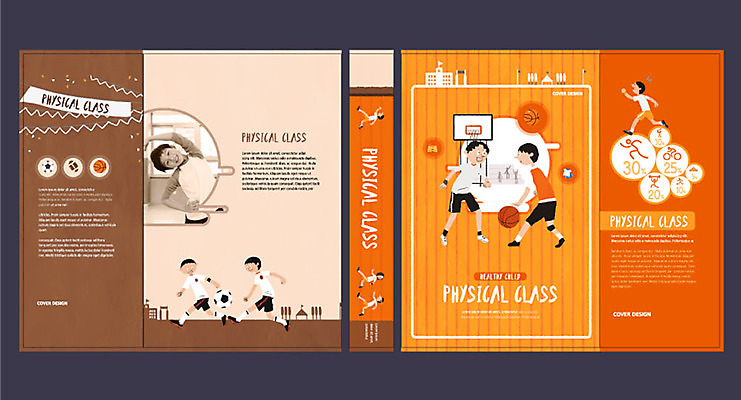 템플릿 여자 교육 표지 남자 초등학생 어린이 북커버 농구 건강 여러명 10대 운동 축구 주황색 한국인 교과서 체육복 체육교육 문제집 에듀 에듀케이션 운동회날 스쿨팩 책날개 책등 표지샘플 이미지템플릿 AI파일 학생 컬러 다수 청소년 교재 사람 동양인 책 운동복 구기 체육 파일형식 벡터