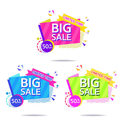 배너 스티커 일러스트 프레임 사람없음 쇼핑 세트 컬러풀 라벨 세일 사각형 모던 50% 빅세일 미니멀 국내일러스트 AI파일 도형 컬러 퍼센트 파일형식 벡터