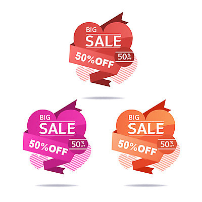 배너 리본 스티커 일러스트 프레임 사람없음 쇼핑 세트 컬러풀 라벨 세일 하트 모던 50% 빅세일 미니멀 국내일러스트 AI파일 모양 컬러 퍼센트 파일형식 벡터