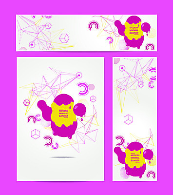 템플릿 배너 배너템플릿 가로배너 포스터 세로배너 점선 프레임 사람없음 그래픽 현수막 원형 자주색 모던 기하학 폴리곤 지오메트릭 배너세트 미니멀 AI파일 도형 선 컬러 무늬 가로 세로 세트 파일형식 벡터