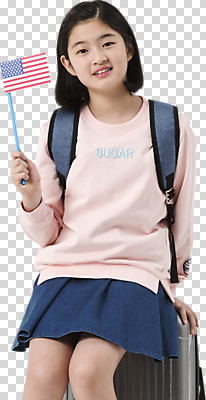 편집이미지 응시 여학생 여자 실내 한명 미소 들기 앉기 상반신 앞모습 10대 캐주얼 캐리어 한국인 성조기 여중생 유학 백팩 PNG 편집소스 1 학생 시선 옷 교육 뷰포인트 가방 모션 중학생 청소년 표정 사람 동양인 내부 여행가방 국기 파일형식