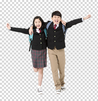 전신 편집이미지 학생 여학생 여자 남자 교복 남학생 팔벌리기 어깨동무 책가방 서기 미소 두명 앞모습 10대 친구 한국인 여중생 PNG 십대만 편집소스 남중생 옷 뷰포인트 포즈 가방 관계 모션 중학생 청소년 표정 사람 동양인 파일형식