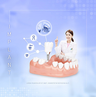 PSD 편집이미지 여자 건강 치과 한명 성인 30대 파란색 한국인 치아 치과의사 치아모형 치과진료 임플란트 잇몸 치아건강 성인여자한명만 이미지편집 1 컬러 신체 병원 사람 동양인 장년 진료 의사 소화기관 여자한명만 성인여자만 파일형식