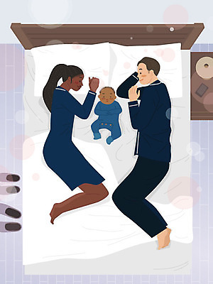 외국인 커플 여자 남자 행복 흑인 일러스트 가족 따뜻함 성인 세명 부모 하이앵글 보라색 침실 잠옷 침대 아기 국제결혼 돌봄 황인 혼혈 국내일러스트 AI파일 서양인 옷 감정 뷰포인트 컬러 가구 결혼 관계 모션 사람 인종 다문화 파일형식 벡터