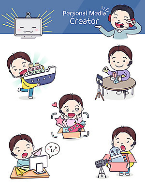 남자 스티커 일러스트 사람 여러명 성인 스마트폰 세트 장난감 카메라 블록 종이비행기 즐거움 방송 이모티콘 키덜트 인터넷방송 크리에이터 1인미디어 국내일러스트 AI파일 직업 감정 다수 전자제품 핸드폰 스마트기기 종이접기 파일형식 벡터