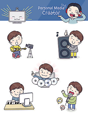 남자 악기 음악 스티커 일러스트 노래 사람 여러명 성인 스마트폰 세트 카메라 스피커 음악가 CD 기타 마이크 즐거움 방송 작곡 이모티콘 인터넷방송 크리에이터 1인미디어 국내일러스트 AI파일 직업 감정 음향기기 다수 현악기 문화예술 전자제품 핸드폰 스마트기기 파일형식 벡터