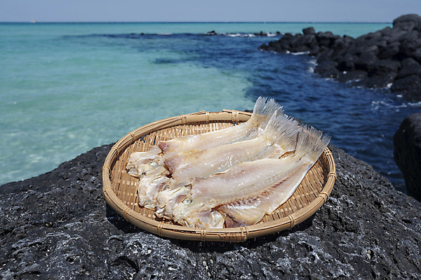 포토 JPG 주간 바다 여행 자연 해변 사람없음 야외 관광지 제주도 소쿠리 맑음 봄 오브젝트 특산물 옥돔 현무암 향토음식 국내포토 자연요소 계절 음식 날씨 한국 어류 바구니 생태계 화산암 파일형식