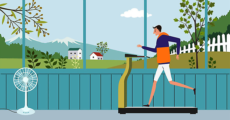 나무 구름 남자 일러스트 나뭇잎 산 주택 한명 풍경 운동 선풍기 즐거움 상쾌 예방 런닝머신 냉방병 남자한명만 성인남자한명만 국내일러스트 AI파일 자연요소 식물 1 감정 잎 건강 사람 건물 운동기구 가전제품 질병 남자만 성인남자만 파일형식 벡터