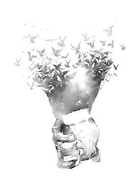 PSD 동물 손 상징 여러마리 일러스트 캘리그라피 조류 붓터치 협력 흑백 두명 신체부위 평화 손잡기 비둘기 번짐 새떼 손맞잡기 우호적 국내일러스트 다수 컨셉 모션 촬영기법 사람 파일형식 효과