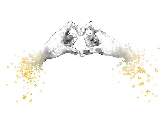 PSD 손 상징 나비 여러마리 일러스트 캘리그라피 손가락 붓터치 흑백 사랑 한명 손짓 신체부위 하트 번짐 손하트 국내일러스트 모양 1 감정 다수 곤충 모션 촬영기법 사람 파일형식 효과