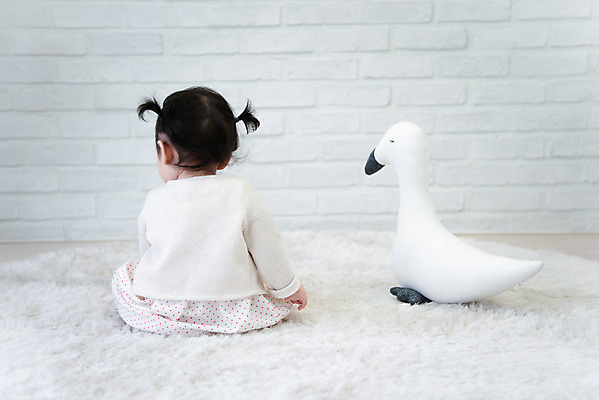 포토 JPG 스튜디오촬영 전신 응시 여자 인형 실내 한명 앉기 뒷모습 캐주얼 귀여움 한국인 성장 아기 보호 오리인형 여자아기한명만 국내포토 1 시선 옷 뷰포인트 컨셉 모션 사람 동양인 내부 여자한명만 여자아기만 파일형식