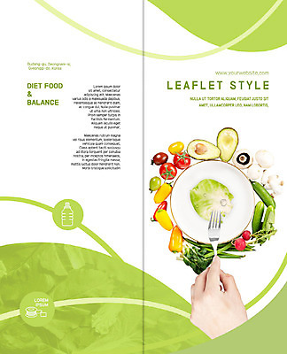 PSD 템플릿 표지디자인 북디자인 손 출판디자인 표지 리플렛 포크 다이어트 채소 2단접지 북커버 과일 건강 들기 팜플렛 사람없음 신체부위 초록색 디톡스 이미지템플릿 식기 컬러 모션 사람 파일형식