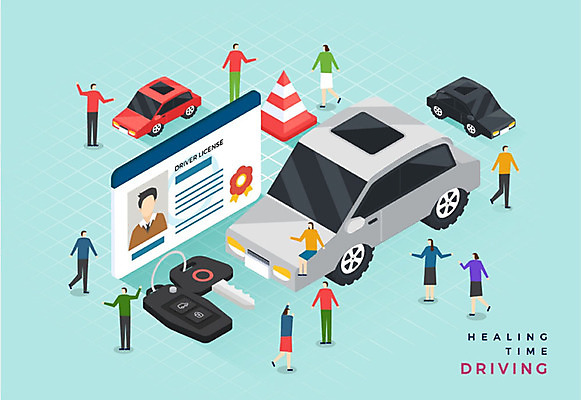 여자 남자 일러스트 승용차 자동차 사람 여러명 성인 파란색 드라이브 힐링 타이어 아이소메트릭 자동차열쇠 운전면허증 칼라콘 국내일러스트 AI파일 육상교통 컬러 다수 열쇠 운전 안전장비 면허증 파일형식 벡터