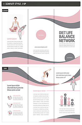 템플릿 표지디자인 여자 표지 ZIP 내지 리플렛 분홍색 다이어트 3단접지 요가 건강 팜플렛 20대 성인 두명 운동 스트레칭 한국인 원형 균형 성인여자만 인디자인 INDD 이미지템플릿 도형 웰빙 컬러 사람 동양인 청년 여자만 성인만 파일형식
