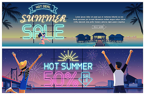 PSD 템플릿 배너 커플 여자 남자 ZIP 웹템플릿 이벤트 성인 세명 여름 여름휴가 바캉스 야자수 세일 보라색 남색 즐거움 네온 수상가옥 이벤트배너 가교 웹배너 네온아트 빅배너 이미지템플릿 나무 건축물 계절 감정 컬러 관계 휴가 주택 사람 파일형식 여름_계절