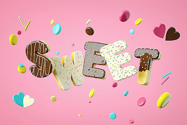 도형 PSD 편집이미지 알파벳 영어 분홍색 백그라운드 텍스트 대문자 디저트 타이포그라피 사람없음 3D소스 3D 초콜릿 하트 도넛 달콤 디지털합성 오브젝트 편집소스 편집3D 모양 문자 음식 컬러 맛 파일형식