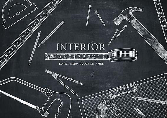 PSD 영어 일러스트 줄자 타이포그라피 사람없음 연필 칠판 공구 못 망치 초크 파일 초크일러스트 초크아트 컴파스 톱 드로잉 국내일러스트 문자 문구용품 학용품 자 미술 필기구 도구 그림 파일형식