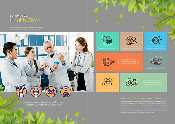 PSD 서양인 외국인 템플릿 표지디자인 북디자인 출판디자인 여자 노년 남자 내지 리플렛 북커버 의학 건강 병원 실험 동양인 팜플렛 여러명 20대 성인 건강관리 회색 의사 60대 클리닉 시약 이미지템플릿 컬러 다수 관리 사람 인종 청년 약 의료진 파일형식