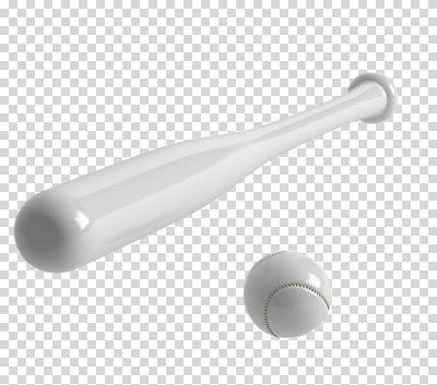 편집 편집이미지 사람없음 한개 3D소스 3D 야구방망이 흰색 디지털합성 오브젝트 야구공 PNG 편집소스 1 컬러 공 야구용품 파일형식