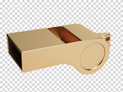 편집 편집이미지 사람없음 한개 3D소스 3D 금색 호루라기 디지털합성 오브젝트 PNG 편집소스 1 컬러 파일형식