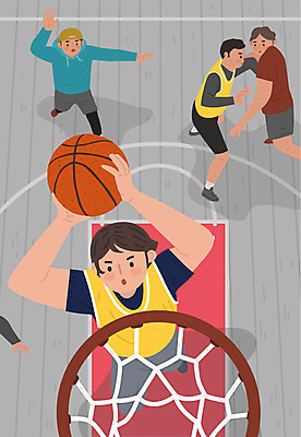 여자 남자 스포츠 일러스트 농구 농구공 사람 여러명 성인 취미 하이앵글 운동 회색 게임 즐거움 농구장 골 워라밸 국내일러스트 AI파일 감정 뷰포인트 컬러 다수 공 스포츠시설 놀이 건강 구기 신조어 파일형식 벡터