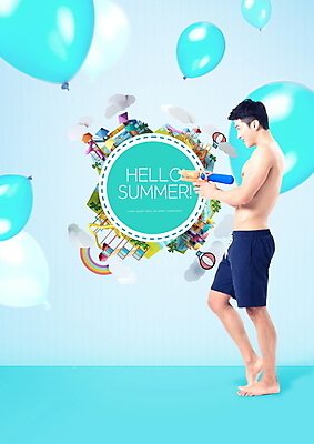 PSD 편집이미지 남자 수영복 한명 사람 성인 여름 30대 파란색 여름휴가 바캉스 쇼핑 비키니 세일 한국인 시원함 풍선 물총 워터파크 성인남자한명만 여름쇼핑 이미지편집 1 옷 계절 컬러 휴가 수영장 동양인 장년 남자한명만 성인남자만 파일형식 여름_계절