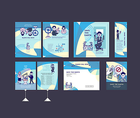 템플릿 배너 배너템플릿 여자 남자 자연 이벤트 여러명 성인 파란색 세트 자연보호 환경 그린캠페인 현수막 선풍기 엽서 약도 소봉투 행사세트 행사템플릿 AI파일 캠페인 컬러 다수 지도 편지봉투 사람 가전제품 보호 편지 생태계 파일형식 벡터