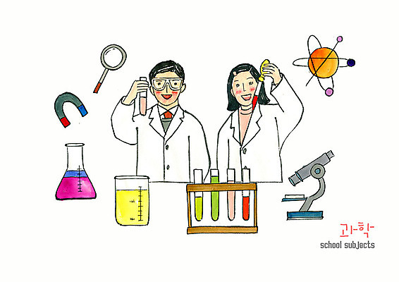 PSD 여자 어린이교육 교육 남자 초등학생 어린이 과학 일러스트 돋보기 수채화 현미경 실험 초등교육 소녀 소년 두명 실험실 삼각플라스크 학원 과학교육 자석 에듀 어린이만 방과후 스쿨팩 국내일러스트 학생 실험기구 사람 플라스크 에듀케이션 파일형식