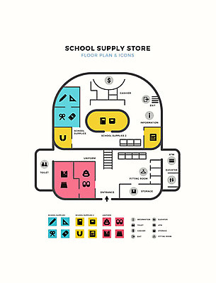 교복 일러스트 학용품 안내 책가방 실내화 사람없음 컬러풀 연필 상점 공책 계산기 스케치북 지우개 위치 삼각자 약도 가위질 자석 문방구 평면도 건물배치도 층별배치도 국내일러스트 AI파일 옷 컬러 신발 지도 가방 문구용품 가위_도구 자 필기구 장비 표지판 그림 파일형식 벡터
