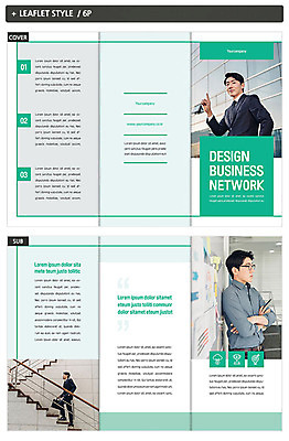템플릿 표지디자인 표지 남자 ZIP 내지 리플렛 회사 3단접지 회의 팜플렛 20대 성인 세명 초록색 한국인 비즈니스맨 집중 성인남자만 인디자인 INDD 이미지템플릿 컬러 컨셉 비즈니스 사람 동양인 청년 직장인 남자만 성인만 파일형식
