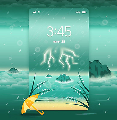 PSD 바다 시계 섬 여행 백그라운드 일러스트 우산 자연 모바일 풍경 사람없음 봄 바위 시간 비 번개 빗방울 청록색 장마 감성 욜로라이프 봄배경 국내일러스트 자연요소 라이프스타일 계절 컬러 컨셉 날씨 돌_바위 비_날씨 생태계 파일형식