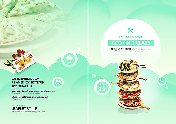 PSD 템플릿 표지디자인 북디자인 출판디자인 표지 리플렛 북커버 피자 요리 팜플렛 사람없음 초록색 여러개 강의 요리수업 이미지템플릿 컬러 다수 수업 패스트푸드 서양음식 파일형식