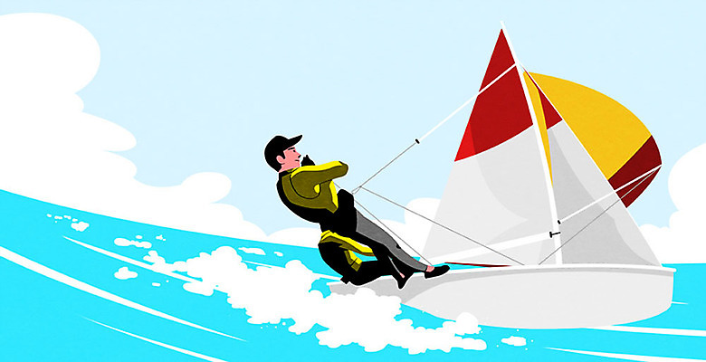 PSD 구름 남자 파도 바다 요트 일러스트 하늘 휴가 한명 사람 성인 여름 레포츠 파란색 여름휴가 바캉스 수상스포츠 즐거움 수상요트 성인남자한명만 국내일러스트 자연요소 1 계절 감정 스포츠 컬러 배_교통 레저 남자한명만 성인남자만 파일형식 여름_계절