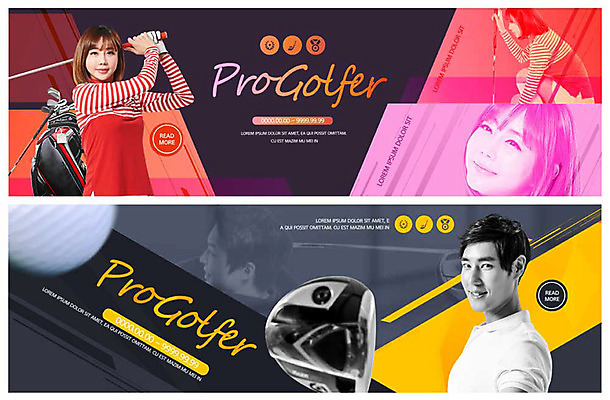 PSD 템플릿 배너 여자 남자 ZIP 스포츠 웹템플릿 골프 골프공 이벤트 여러명 20대 성인 컬러풀 골프채 한국인 이벤트배너 웹배너 성인만 빅배너 이미지템플릿 컬러 다수 공 골프용품 사람 동양인 청년 구기 파일형식