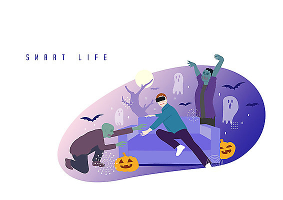 PSD 나무 남자 일러스트 한명 사람 소파 컬러풀 달 체험 유령 신비 무서움 박쥐 잭오랜턴 호러 좀비 가상현실 성인남자한명만 오큘러스 VR기기 국내일러스트 자연요소 식물 1 감정 컬러 컨셉 의자 포유류 기계 할로윈 공포 남자한명만 성인남자만 파일형식