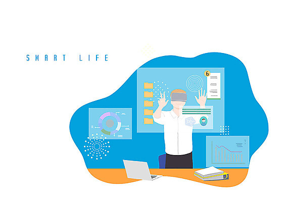 PSD 남자 일러스트 그래프 한명 사람 노트북 컬러풀 정보 비즈니스맨 체험 신비 문서 리서치 신중 터치스크린 홀로그램 가상현실 성인남자한명만 오큘러스 VR기기 국내일러스트 1 컬러 컨셉 비즈니스 전자제품 기계 직장인 남자한명만 성인남자만 파일형식