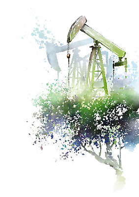 PSD 나무 라이프스타일 잎 일러스트 캘리그라피 사람없음 초록색 환경 시추작업 석유 숲 시설 에코 친환경 울창 국내일러스트 식물 컬러 자연 생활 광업 파일형식