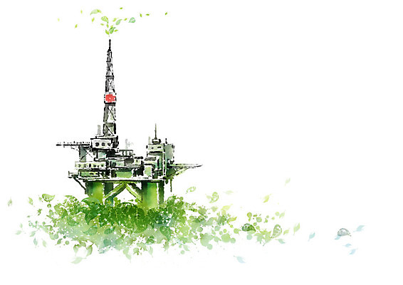 PSD 나무 라이프스타일 잎 일러스트 캘리그라피 자연 사람없음 초록색 환경 연기 시추작업 석유 숲 시설 에코 친환경 국내일러스트 식물 컬러 생활 광업 생태계 파일형식