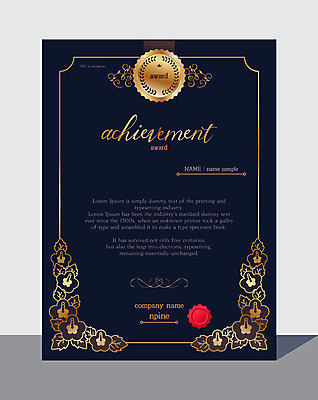 리본 꽃무늬 일러스트 프레임 사람없음 금색 축하 남색 상패 테두리 수여 상장프레임 공로상 국내일러스트 AI파일 꽃 컬러 컨셉 무늬 상_우승 파일형식 벡터