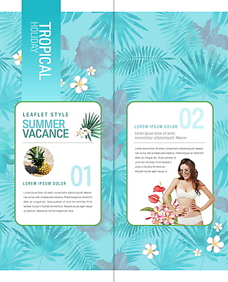 PSD 템플릿 표지디자인 북디자인 출판디자인 여자 꽃 내지 리플렛 허리손 2단접지 북커버 휴가 한명 팜플렛 20대 성인 여름 파란색 여름휴가 바캉스 비키니 한국인 파인애플 성인여자한명만 트로피컬아트 이미지템플릿 식물 1 계절 수영복 컬러 포즈 과일 사람 동양인 청년 열대과일 그림 여자한명만 성인여자만 파일형식 여름_계절