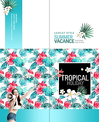 PSD 템플릿 표지디자인 북디자인 출판디자인 여자 표지 꽃 리플렛 2단접지 북커버 휴가 한명 팜플렛 20대 성인 여름 파란색 여름휴가 바캉스 확성기 한국인 야자수잎 성인여자한명만 트로피컬아트 이미지템플릿 식물 1 계절 컬러 잎 사람 동양인 청년 그림 여자한명만 성인여자만 파일형식 여름_계절