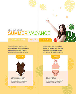 PSD 템플릿 표지디자인 북디자인 출판디자인 여자 내지 리플렛 2단접지 북커버 휴가 한명 팜플렛 20대 성인 여름 여름휴가 바캉스 비키니 야자수 노란색 한국인 몬스테라 성인여자한명만 트로피컬아트 이미지템플릿 나무 식물 1 계절 수영복 컬러 사람 동양인 청년 그림 여자한명만 성인여자만 파일형식 여름_계절