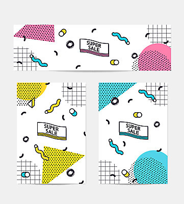 배너 가로배너 세로배너 패턴 곡선 일러스트 프레임 사람없음 컬러풀 세일 원형 기하학 지오메트릭 배너세트 멤피스디자인 국내일러스트 AI파일 도형 디자인 선 컬러 무늬 가로 세로 세트 파일형식 벡터