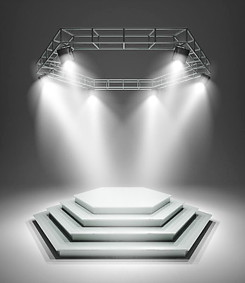 PSD 편집이미지 회색배경 조명 사람없음 그래픽 3D소스 3D 무대 입체 디지털합성 오브젝트 스포트라이트 계단식 단상 무대장치 조명시설 포디움 편집소스 편집3D 백그라운드 장비 회색 시설 파일형식