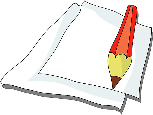 EPS 클립아트 종이 일러스트 비즈니스 문구용품 사람없음 필기구 연필 사무용품 메모지 오브젝트 레터 국내일러스트 학용품 파일형식 벡터