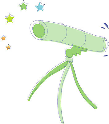 EPS 클립아트 과학 일러스트 실험기구 사람없음 우주 망원경 오브젝트 관측 천체망원경 관측기 국내일러스트 파일형식 벡터