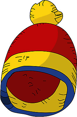 EPS 클립아트 모자 잡화 옷 일러스트 털모자 사람없음 겨울옷 방한용 국내일러스트 모자_잡화 겨울 파일형식 벡터